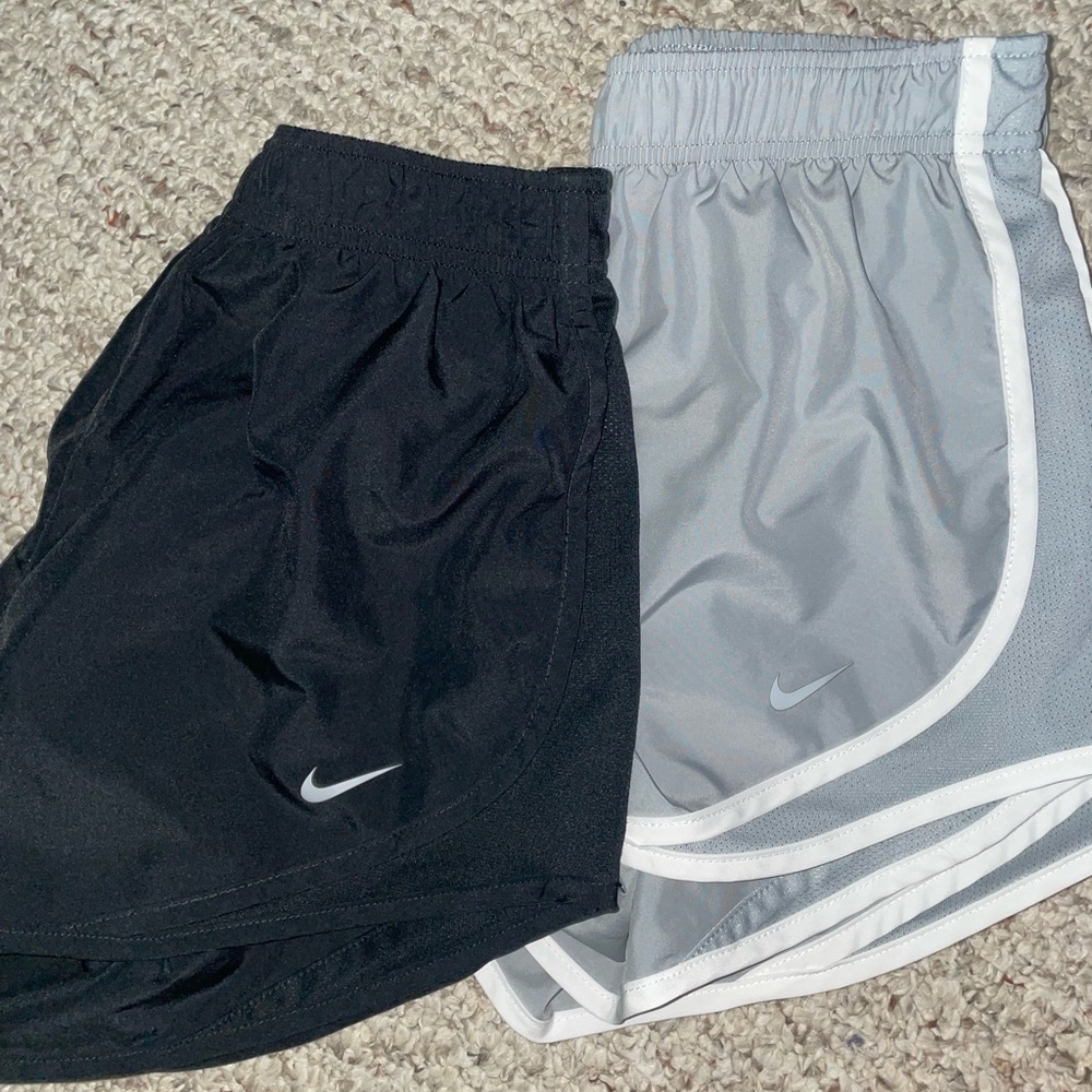 2 Practically new nike running shorts